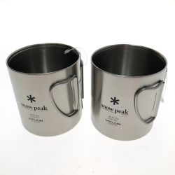 □□ snowpeak スノーピーク ステンレス真空マグ 450 2個セット MG-214 Sランク