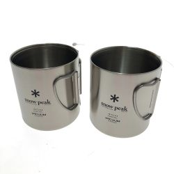 □□ snowpeak スノーピーク ステンレス真空マグ 450 2個セット MG-214 Sランク