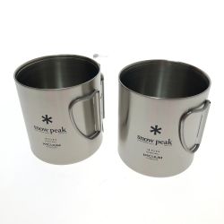 □□ snowpeak スノーピーク ステンレス真空マグ 450 2個セット MG-214 Sランク