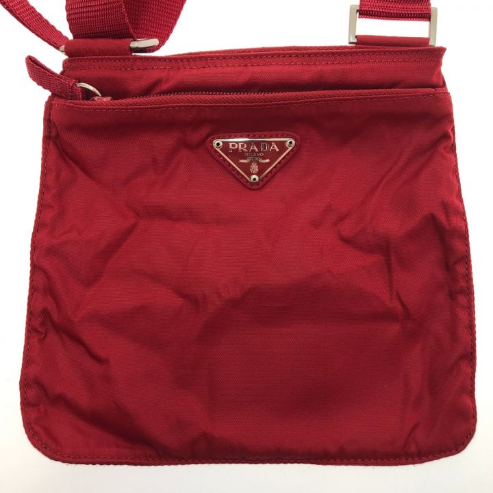 PRADA プラダ ショルダーバッグ ナイロン 本体のみ B7372 レッド