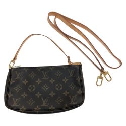 □□ LOUIS VUITTON ルイヴィトン モノグラム ポシェット・アクセソワール ストラップ付 M51980 モノグラム Bランク