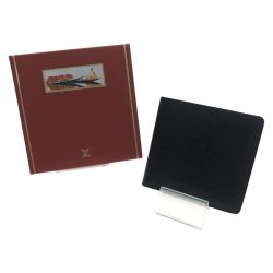 □□ LOUIS VUITTON ルイヴィトン モノグラム グラセ ポルトフォイユ コンパクト 二つ折り財布 M66490 ダークブラウン Bランク