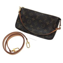 □□ LOUIS VUITTON ルイヴィトン モノグラム ポシェット・アクセソワール ストラップ付 M51980 モノグラム Bランク