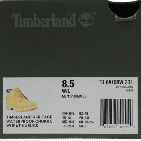  Timberland ティンバーランド ウォータープルーフ チャッカーブーツ 26.5cm A5359 ブラウン