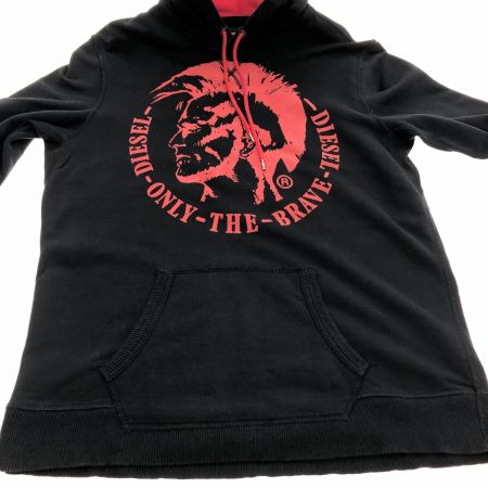  DIESEL ディーゼル スウェットパーカー モヒカンロゴブレイブマン XLサイズ RN93243 CA25594 ブラック