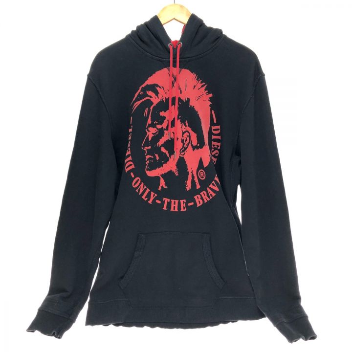 DIESEL ディーゼル スウェットパーカー モヒカンロゴブレイブマン XLサイズ RN93243 CA25594  ブラック｜中古｜なんでもリサイクルビッグバン