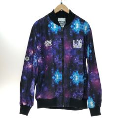 □□ RUDIES ブルゾン XLサイズ パープル×ブラック系 Bランク