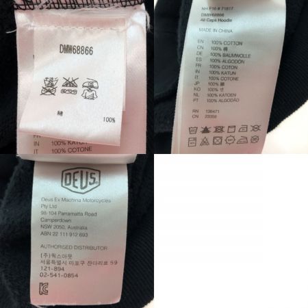  Deus ex Machina デウスエクスマキナ パーカー スウェット Mサイズ DMW68866 ブラック