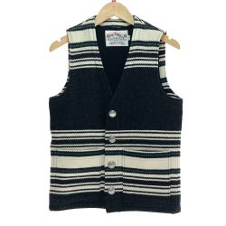 □□ CALEE ウールボーダーベスト Mサイズ Aランク