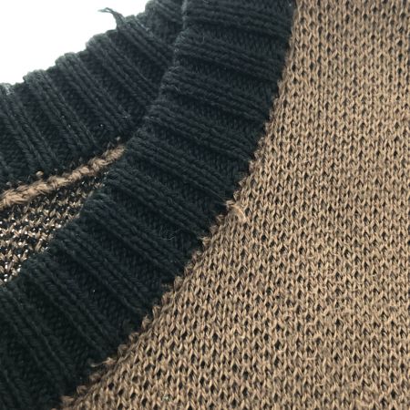 WACKO MARIA ワコマリア ロゴニット セーター Mサイズ 16SS-WMK-KN10 ブラウン