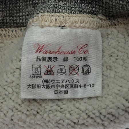  warehouse ウェアハウス プルオーバーパーカー SIZE 38 グレー