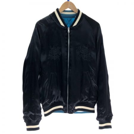  Schott ショット Schott×FTC リバーシブルスカジャン Lサイズ 3162049 ブルー×ホワイト