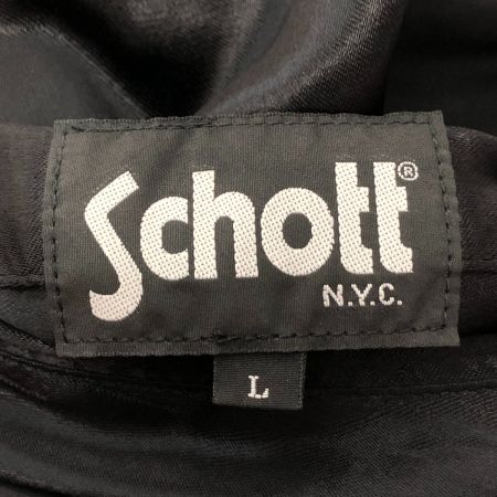  Schott ショット Schott×FTC リバーシブルスカジャン Lサイズ 3162049 ブルー×ホワイト