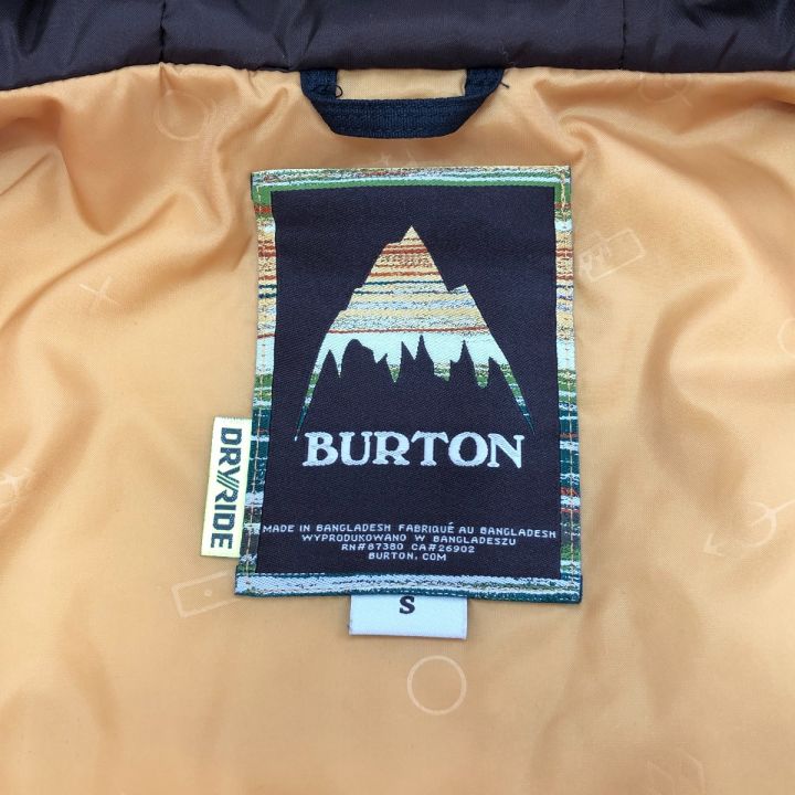 BURTON バートン スノーボードウェア(上下セット) 上S 下Mサイズ 10325 BD 798105/10105 VN 798064 ブラック