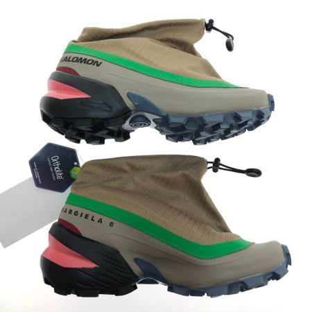  SALOMON サロモン MM6 メゾンマルジェラ スニーカー 22cm S66WS0082 ベージュ×グリーン