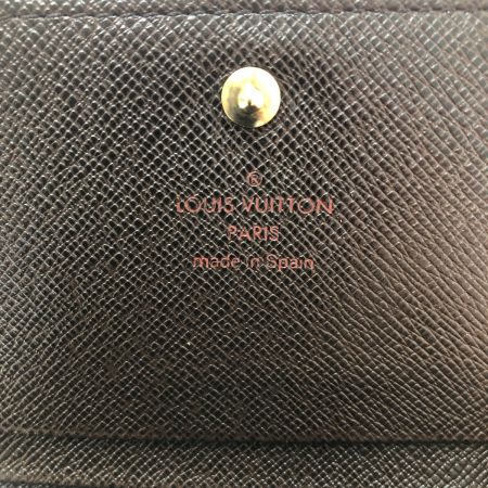  LOUIS VUITTON ルイヴィトン ポルトモネ ビエ トレゾール  二つ折り財布 本体のみ N61730 ダミエ エベヌ