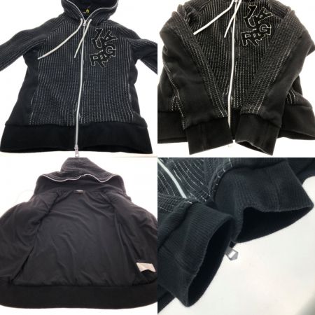  1piu1uguale3 relax ロゴワッフル セットアップ Lサイズ ブラック