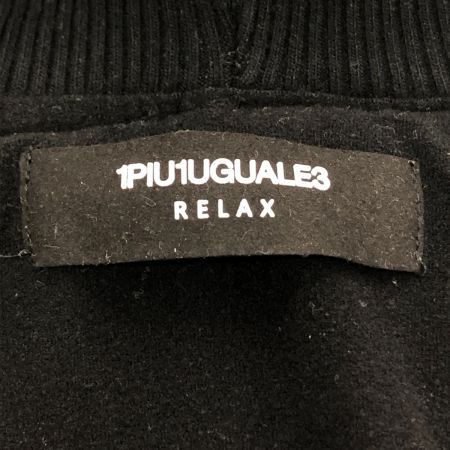  1piu1uguale3 relax ロゴワッフル セットアップ Lサイズ ブラック