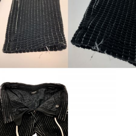  1piu1uguale3 relax ロゴワッフル セットアップ Lサイズ ブラック