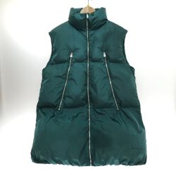 □□ MM6 ジップアップダウンベスト 16Y(160～サイズ相当) M60261 グリーン Bランク
