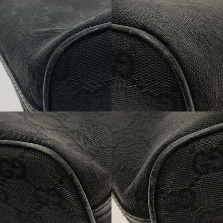  GUCCI グッチ アクセサリーポーチ ミニハンドバッグ GGキャンバス 07198 ブラック