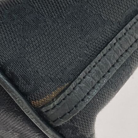  GUCCI グッチ アクセサリーポーチ ミニハンドバッグ GGキャンバス 07198 ブラック