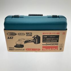 □□ MAKITA マキタ 充電式ディスクグラインダ 100mm 18V GA402DRG グリーン Sランク