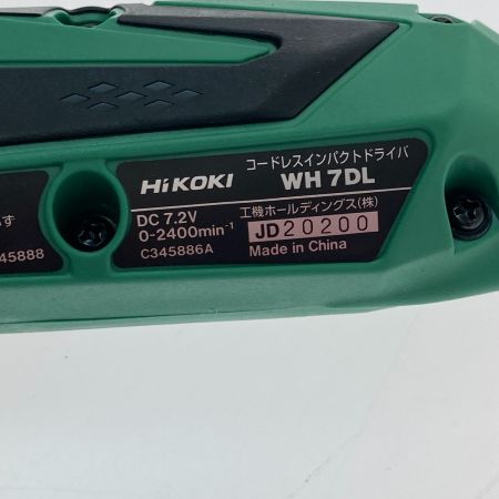  HiKOKI ハイコーキ コードレスインパクトドライバ　7.2Ｖ WH7DL(LCSK)