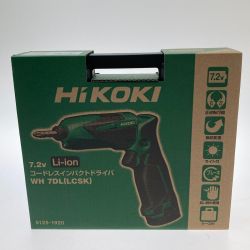 □□ HiKOKI ハイコーキ コードレスインパクトドライバ　7.2Ｖ WH7DL(LCSK) Sランク