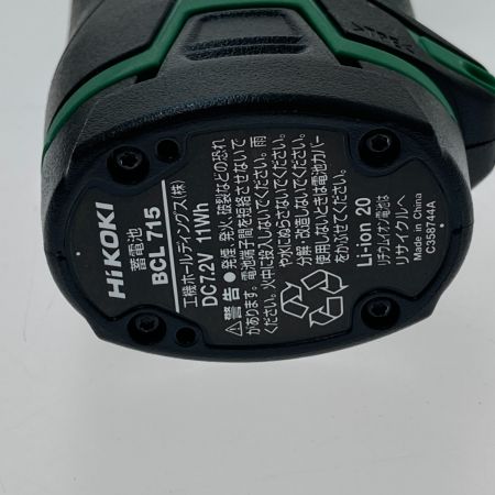  HiKOKI ハイコーキ コードレスインパクトドライバ　7.2Ｖ WH7DL(LCSK)