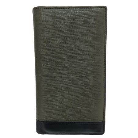  BVLGARI ブルガリ セルペンティスカリエマン 二つ折り長財布 本体のみ 284732 オリーブ×ブラック