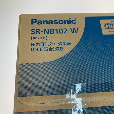  Panasonic パナソニック 圧力IHジャー炊飯器  5.5合(1.0L) SR-NB102-W ホワイト 2022年製