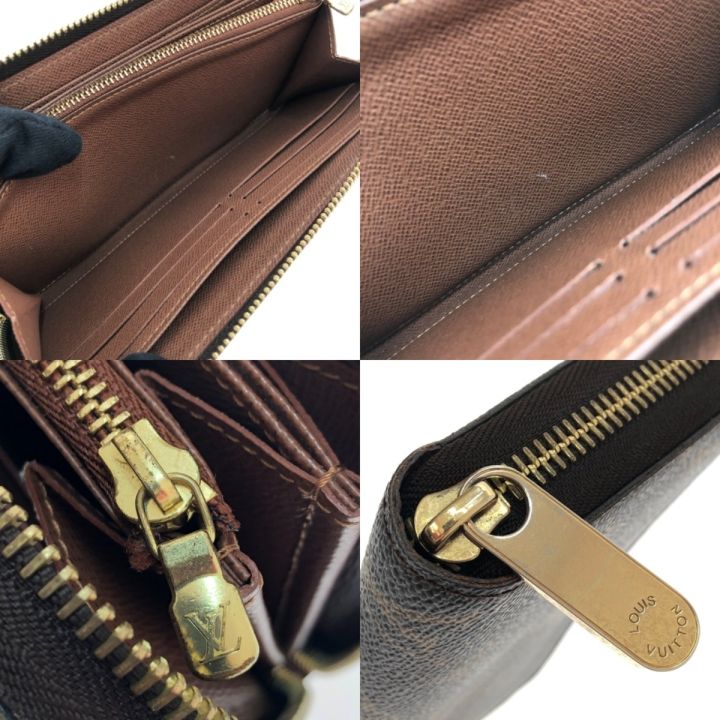 LOUIS VUITTON ルイ・ヴィトン/ジッピーウォレット/モノグラム/布袋付/M42616/G14***/ABランク/03【中古】 ルイ・ヴィトン LOUIS VUITTON ジッピー・ウォレット M42616 ブラウン