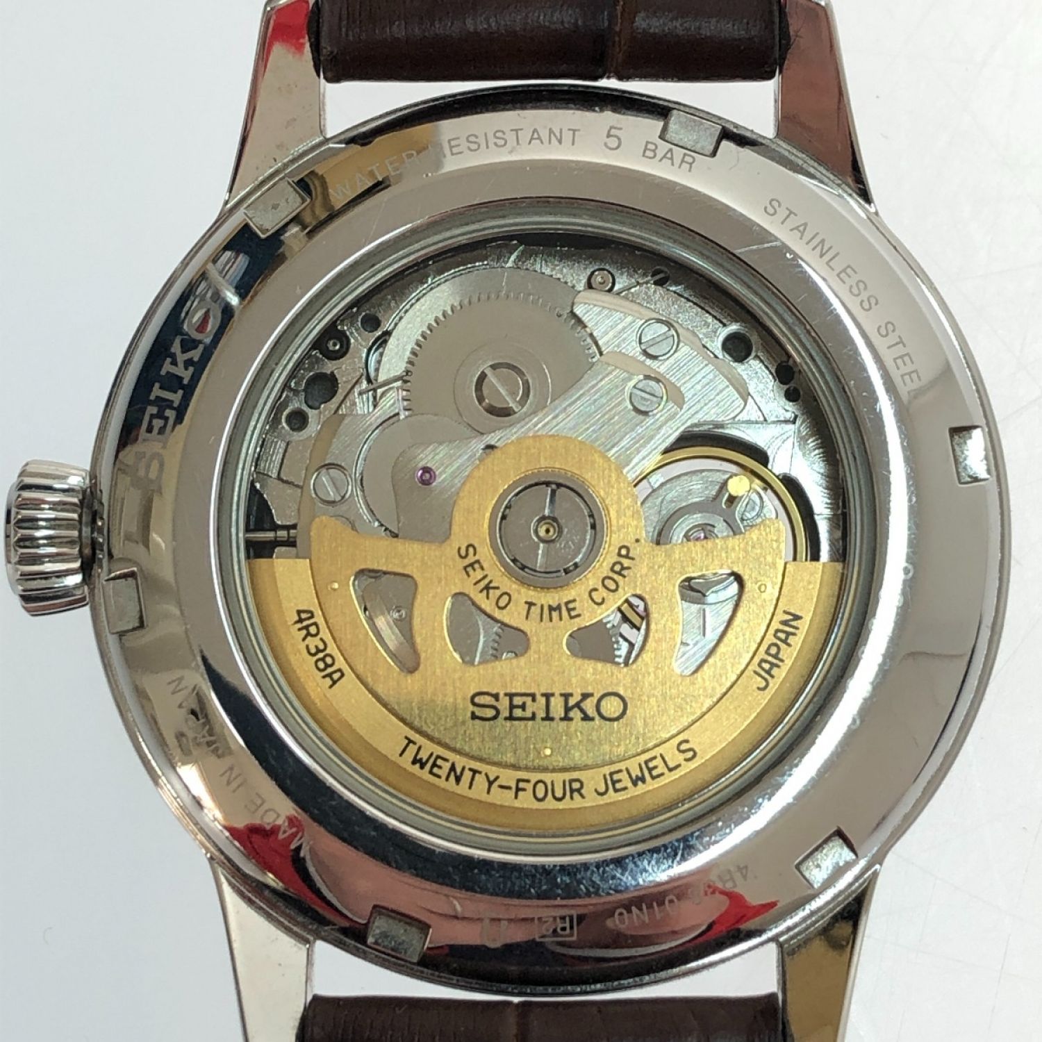 中古】 SEIKO セイコー プレザージュ 腕時計 自動巻き 本体のみ 4R38 ...