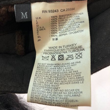  DIESEL ディーゼル リバーシブル ムートンコート Mサイズ ブラウン