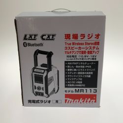 □□ MAKITA マキタ 充電式ラジオ　コード付き 10.8-18v MR113 グリーン×ブラック Aランク