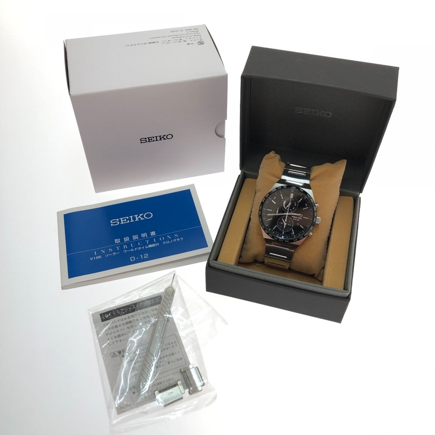 中古】 SEIKO セイコー スピリット スマート ソーラークォーツ 腕時計