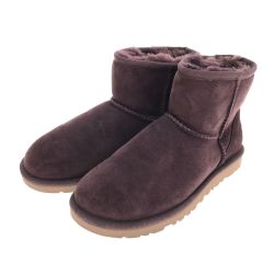 □□ UGG アグ クラシックミニ ムートンブーツ 22cm 本体のみ N5854 パープル Bランク