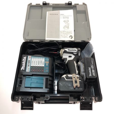  MAKITA マキタ 充電式インパクトドライバ 18V TD171DRGXW ホワイト