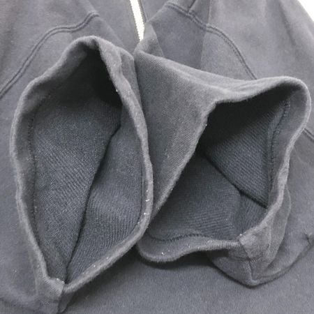  HUF スウェット 半袖ハーフジップスウェット SIZE L ネイビー