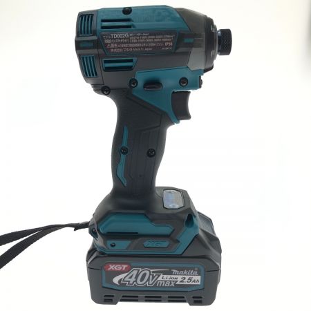  MAKITA マキタ 充電式インパクトドライバ 40V TD002GRDX ブルー
