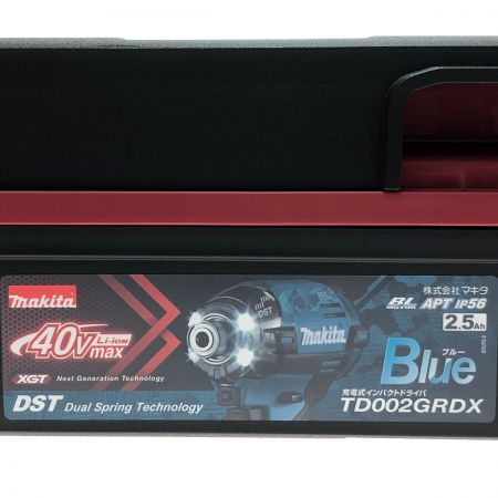  MAKITA マキタ 充電式インパクトドライバ 40V TD002GRDX ブルー