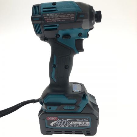  MAKITA マキタ 充電式インパクトドライバ 40V TD002GRDX ブルー