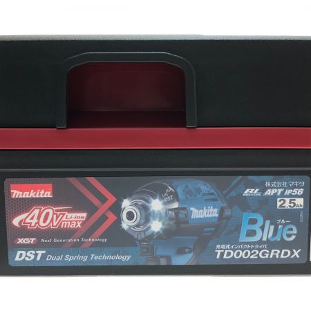  MAKITA マキタ 充電式インパクトドライバ 40V TD002GRDX ブルー