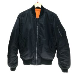 □□ ALPHA アルファ MA-1 フライトジャケット Mサイズ MA-1    MIL-J-82790J ブラック Cランク