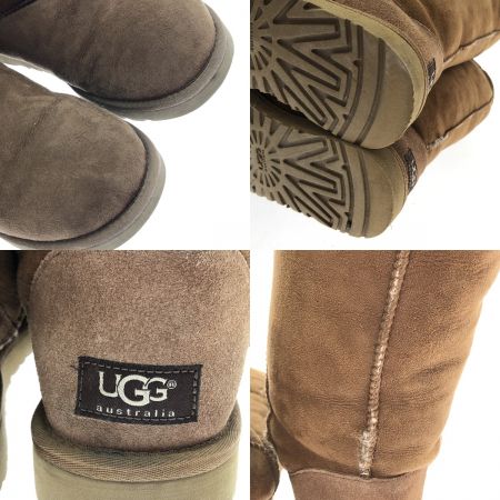  UGG australia ムートンブーツ　サイズ　Ｗ8　約25ｃｍ F80091 キャメル