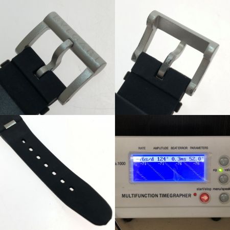  BVLGARI ブルガリ アルミニウム ウォッチ クロノグラフ 自動巻き 本体のみ AC38TA シルバー/ブラック