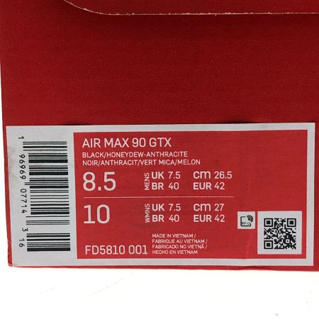  NIKE ナイキ エア マックス 90 ゴアテックス 26.5cm FD5810-001 ブラック