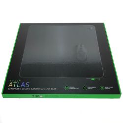 □□ ATLAS アトラス 強化ガラス ゲーミングマウスパッド RZ02-04890100-R3M1 ブラック Bランク