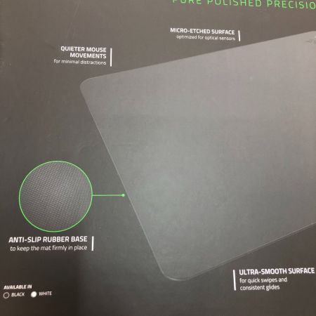  ATLAS アトラス 強化ガラス ゲーミングマウスパッド RZ02-04890100-R3M1 ブラック